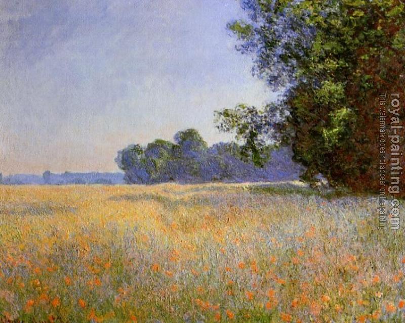 Claude Oscar Monet : Oat and Poppy Field